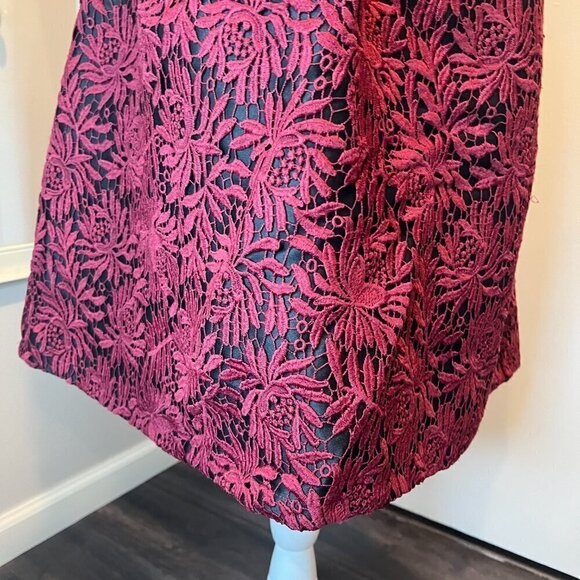Few Moda New York Red embroidered Open Back Cocktail Dress, Size Small - Picture 4 of 16